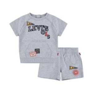 Kids Levi's Gray Sweatshirt and Shorts Set Athletic Casual Outfit Size 4T/ #2693
